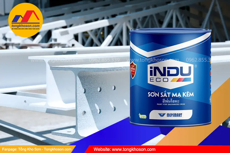 Sơn sắt mạ kẽm Indu 1 thành phần