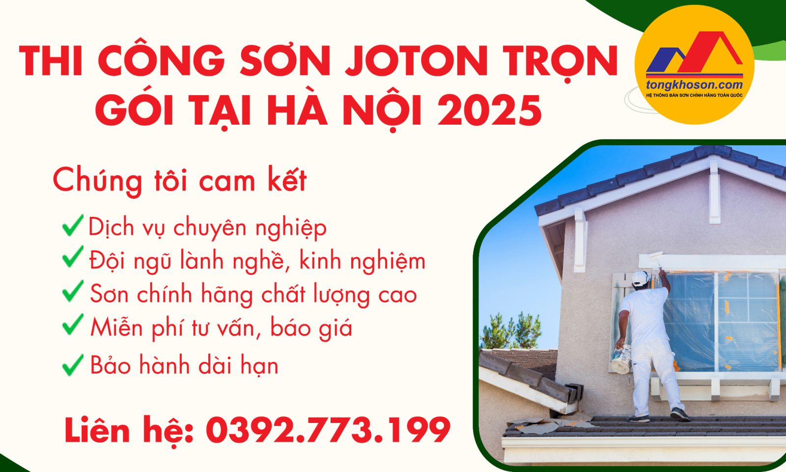 thi công sơn joton trọn gói tại Hà Nội 2025