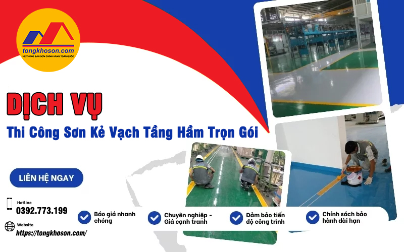thi công sơn kẻ vạch trọn gói
