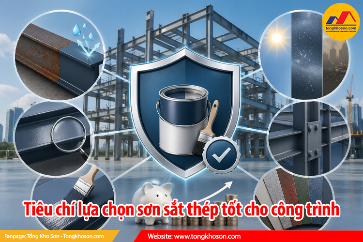 Tiêu chí lựa chọn sơn sắt thép tốt cho công trình