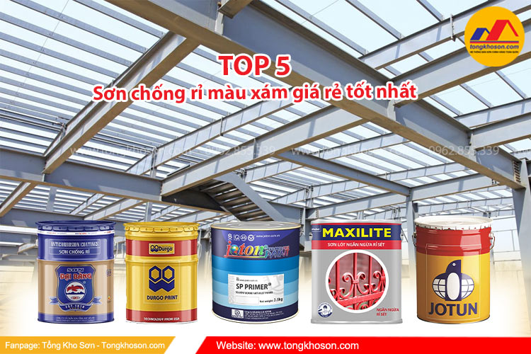 TOP 5 Sơn chống rỉ màu xám giá rẻ tốt nhất