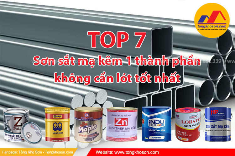 TOP 7 Sơn sắt mạ kẽm 1 thành phần không cần lót tốt nhất | Tongkhoson.com
