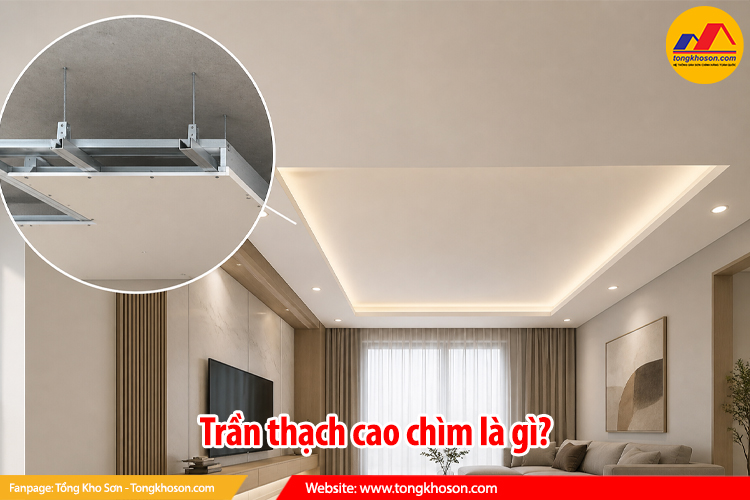 Trần thạch cao chìm là gì?