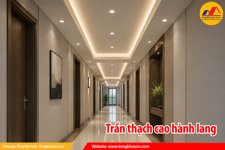 Trần thạch cao hành lang