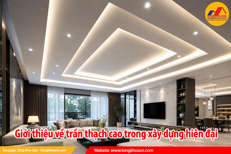 Giới thiệu về trần thạch cao trong xây dựng hiện đại