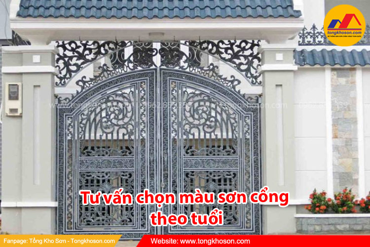 Tư vấn chọn màu sơn cổng theo tuổi phù hợp nhất 