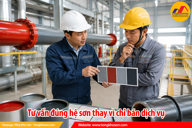 Tư vấn đúng hệ sơn thay vì chỉ bán dịch vụ