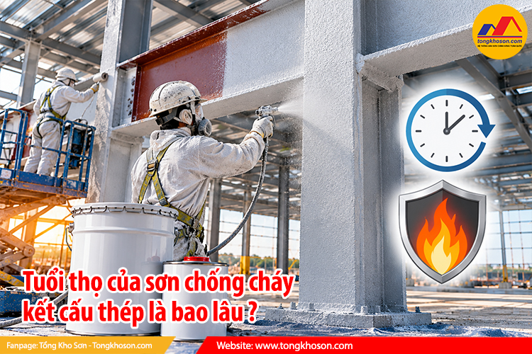 Tuổi thọ của sơn chống cháy kết cấu thép là bao lâu?