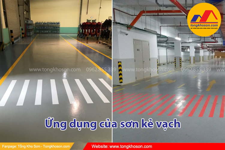 Ứng dụng của sơn kẻ vạch - Tông Kho Sơn