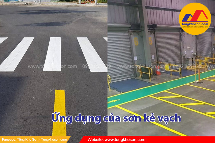 Ứng dụng của sơn kẻ vạch - Tông Kho Sơn