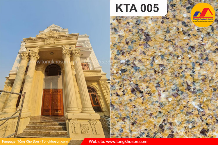 Ứng dụng sơn đá kim cương đa sắc Kantech