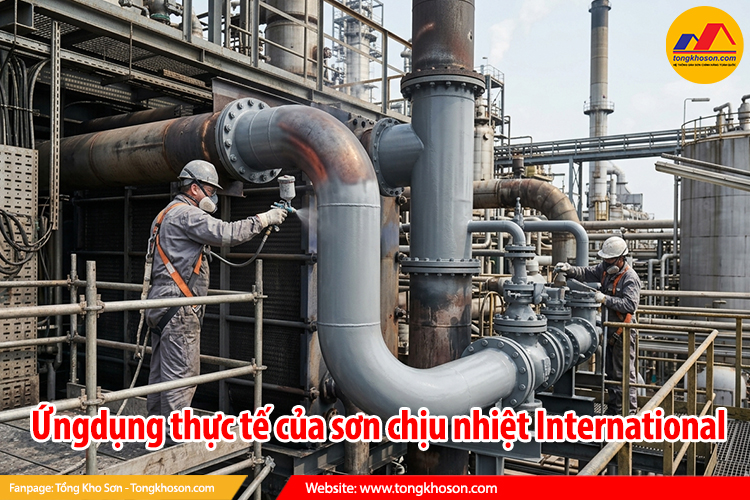 Ứng dụng thực tế của sơn chịu nhiệt International