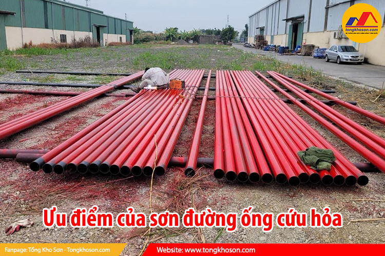 Ưu điểm của sơn đường ống cứu hỏa