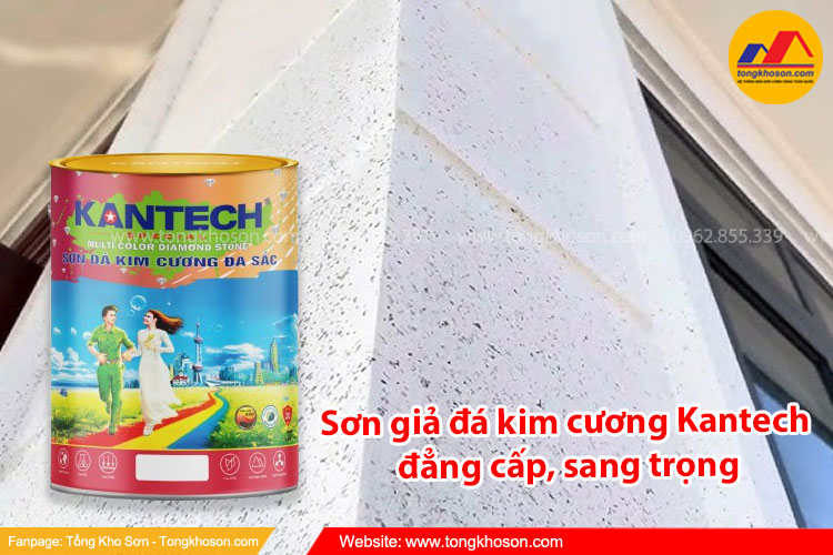 Xu hướng sơn giả đá kim cương Kantech đẳng cấp, sang trọng